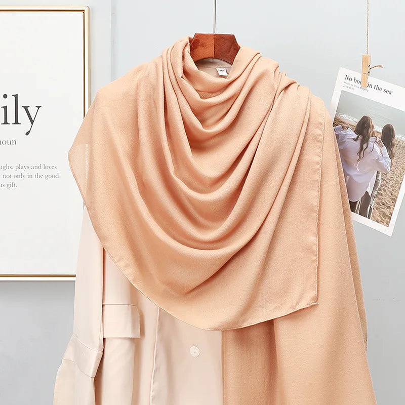 SatinÉclat™ Plain Solid Scarf for Women
