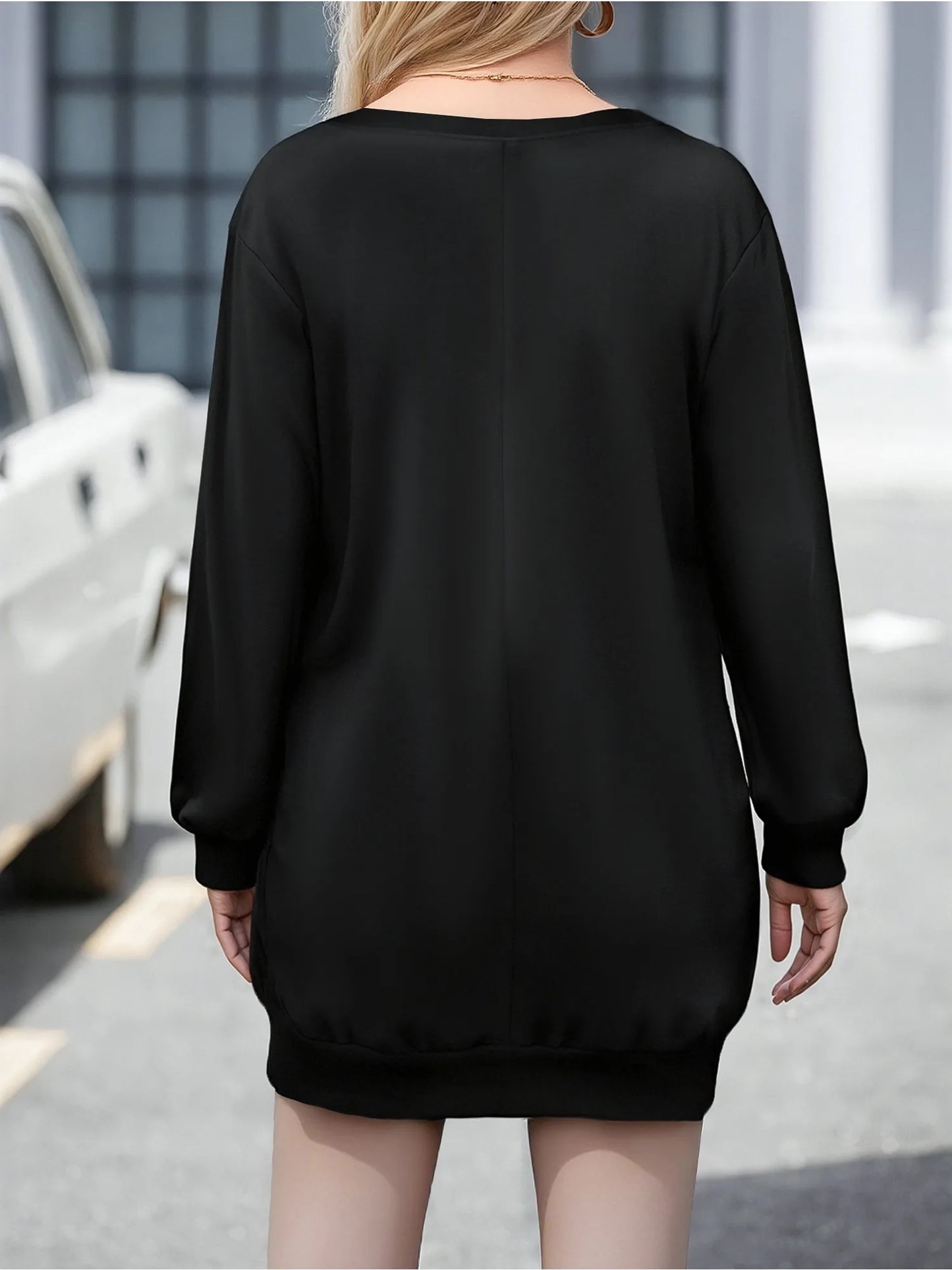 Amoura Dresses™ Minimalist Long Sleeve Mini Dress