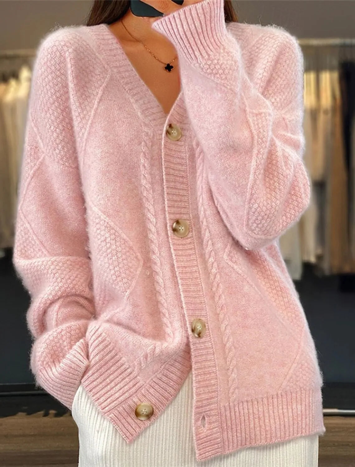 Lunara Winter™ Knitted Breasted Cardigan