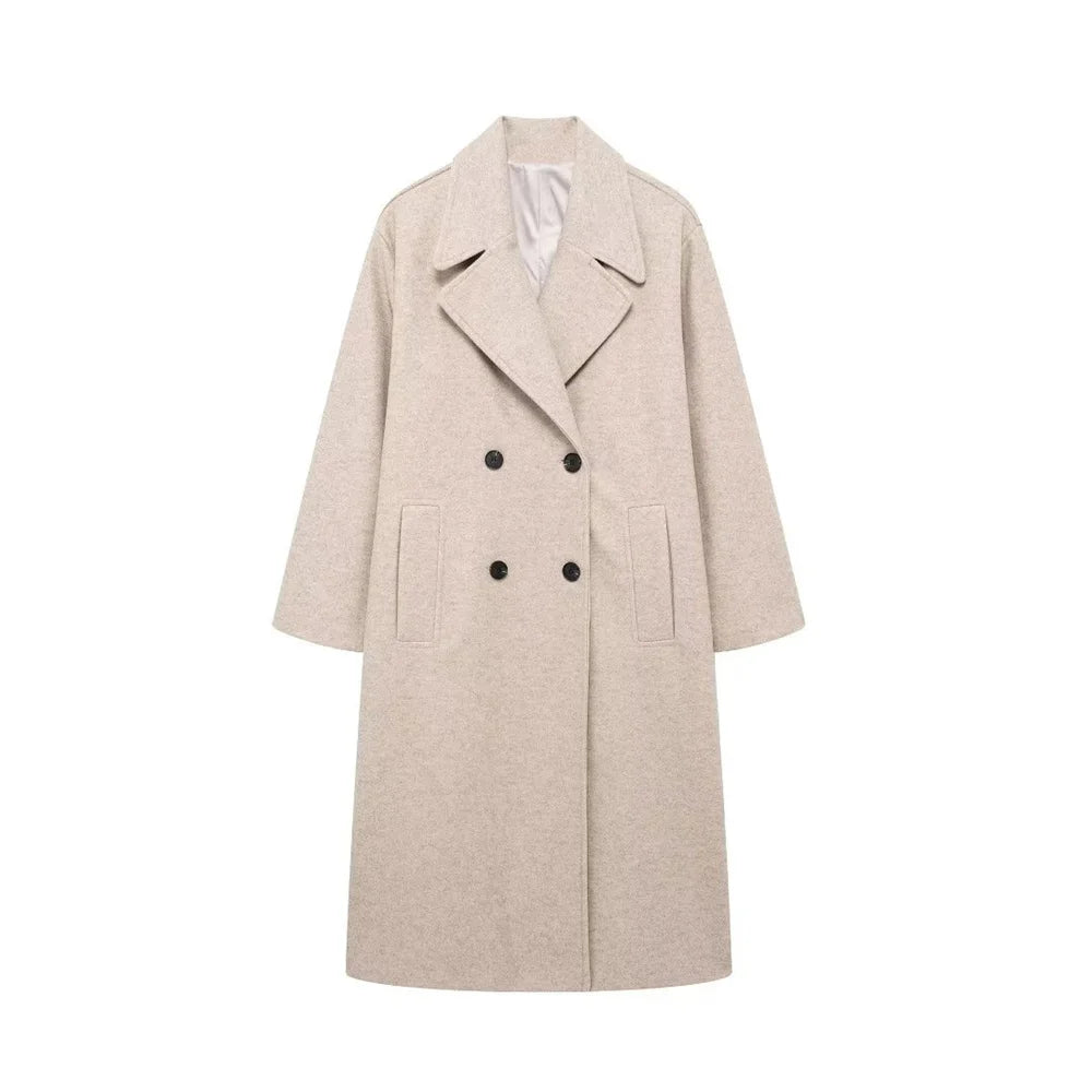 Lunara Winter™ Classic Double-Breasted Wool Coat