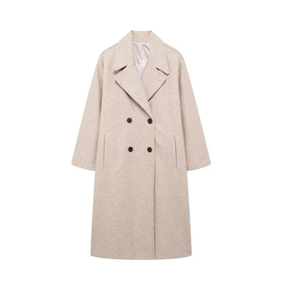 Lunara Winter™ Classic Double-Breasted Wool Coat