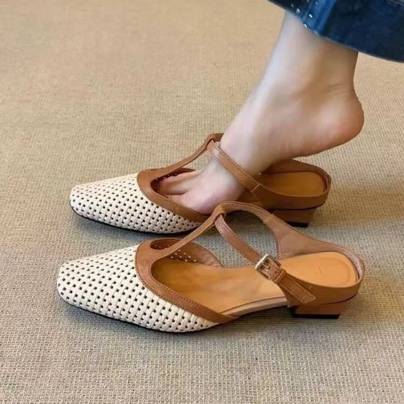 Solenne Shoes™ Women Mid Heel Mule