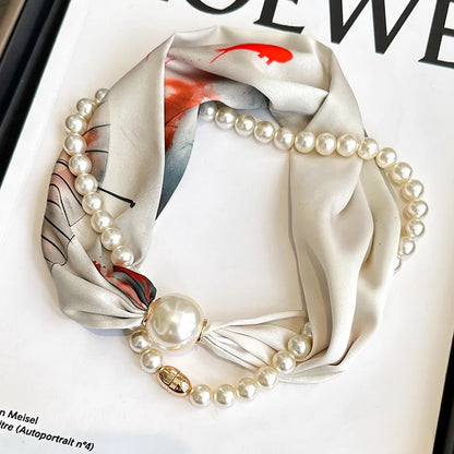 SatinÉclat™ Silk Thin Pearl Necklace