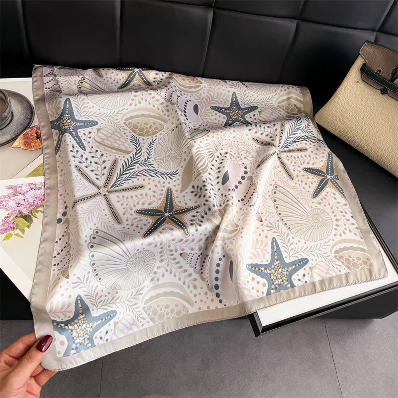 Satin Éclat™ Beach Square Scarf for Women