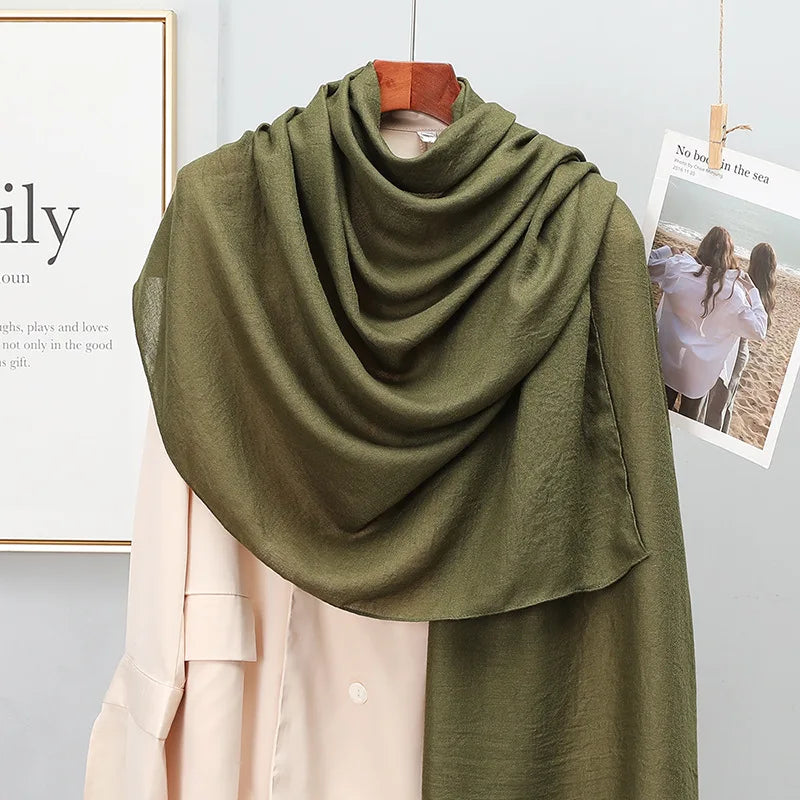 SatinÉclat™ Plain Solid Scarf for Women