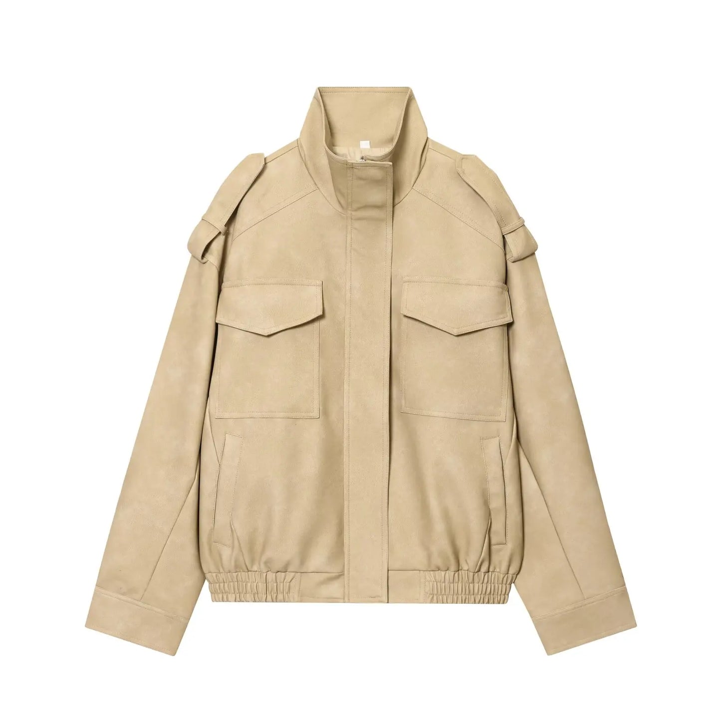 Lunara Winter™ Cropped Faux Suede Utility Jackets
