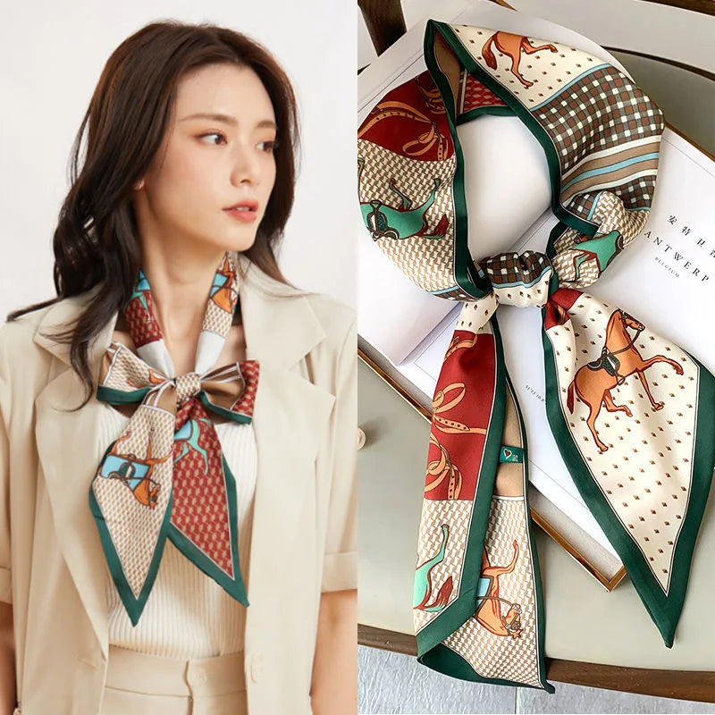 SatinÉclat™ Long Silk Scarf Belt