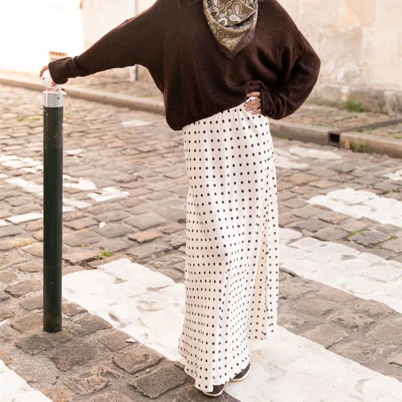 Satin Éclat™ Women’s Polka Maxi Skirt
