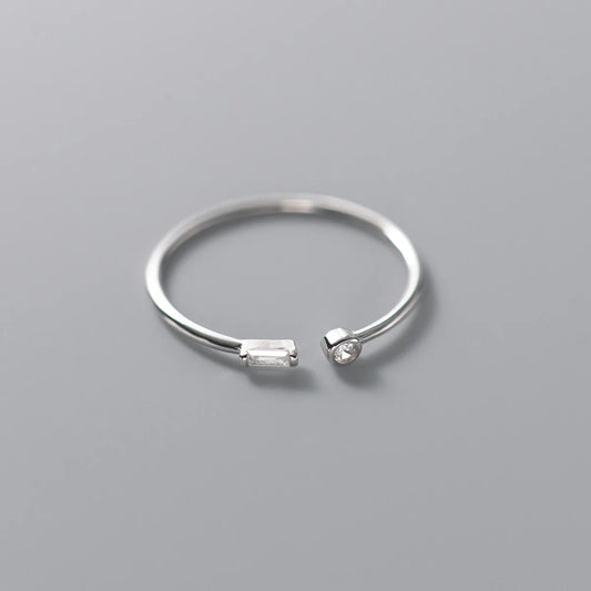 Elara Jewelry™ Elara Twin Stone Open Ring