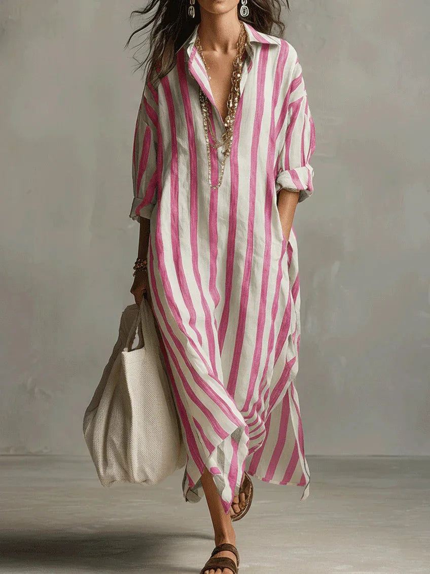 Amoura Dresses™ Maxi Shirt Dress