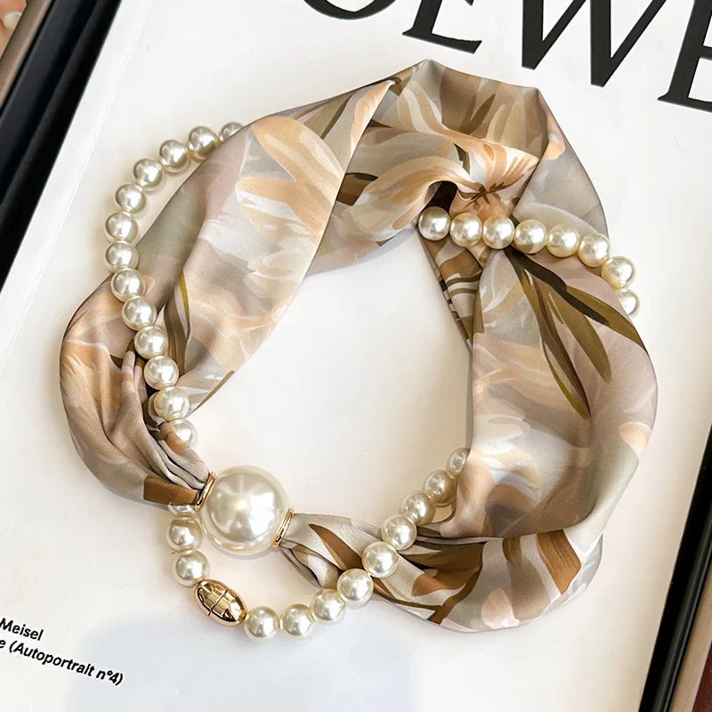 SatinÉclat™ Silk Thin Pearl Necklace