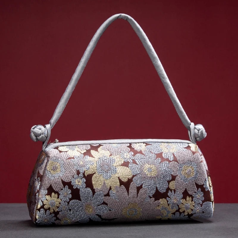 Bolsa feminina bordada em seda ÉlanBag™