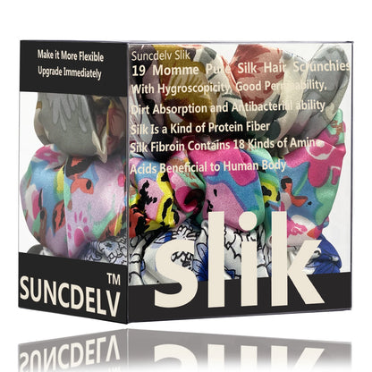 SatinÉclat™ 3 قطع ربطات شعر من الحرير الخالص