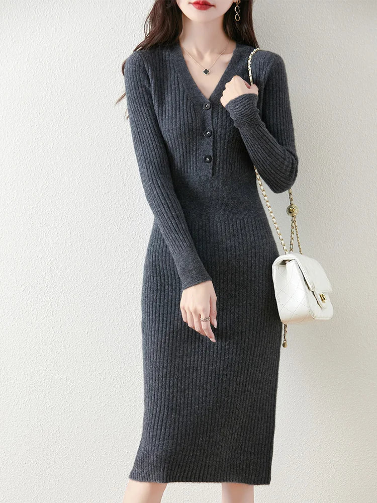Amoura Dresses™ Pulloverkleid Mitte