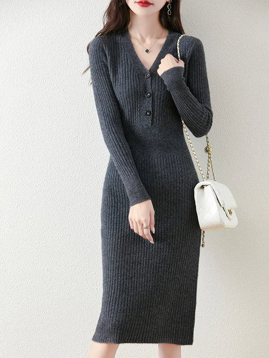Amoura Dresses™ Sweater Dress Mid