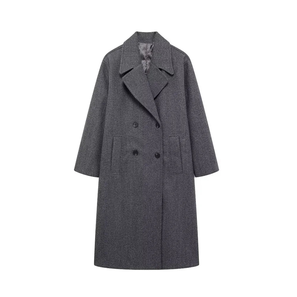 Lunara Winter™ Classic Double-Breasted Wool Coat