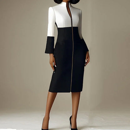 Amoura Dresses™ Fermeture Éclair Manches Longues Formel