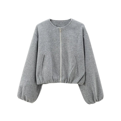Lunara Winter™ Cropped Fleece Bomber Jacket
