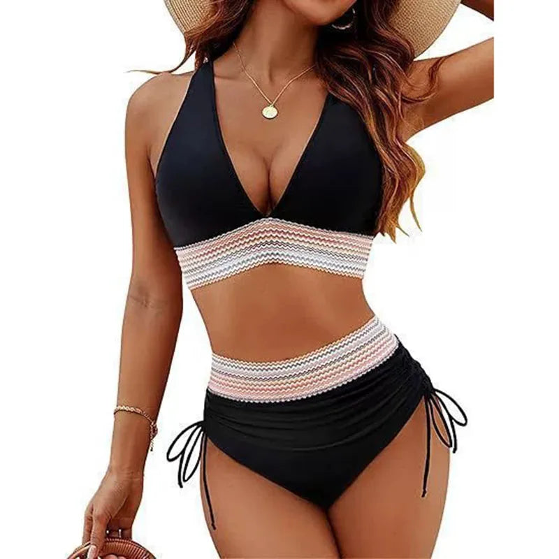 SeaLure™ Bohemian Rhapsody High-Waist Bikini