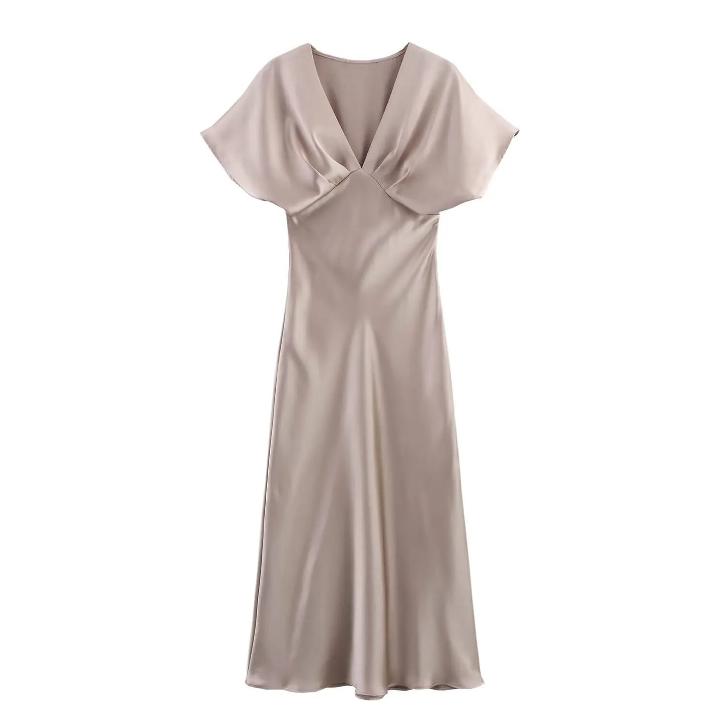 Amoura Dresses™ V-Neck Midi Dress