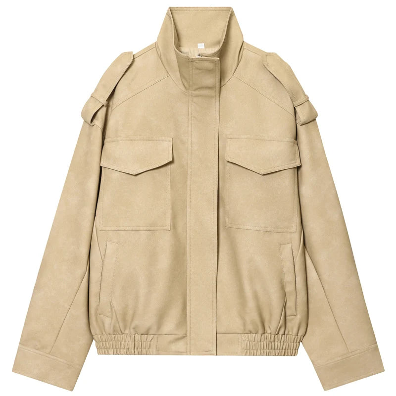 Lunara Winter™ Utility-Jacke aus Wildlederimitat