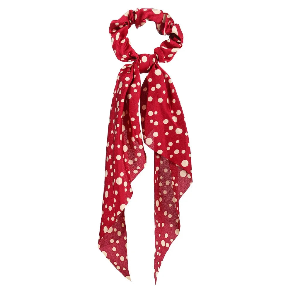 SatinÉclat™ Bow Satin Long Scrunchies