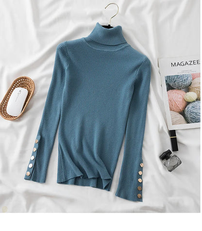Pull à col roulé Lunara Winter™ avec détails de boutons