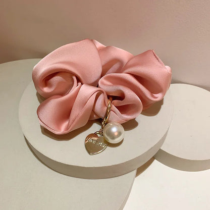 SatinÉclat™ Satin with Pearl Scrunchies