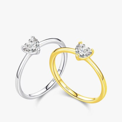 Elara Jewelry™ Anillo de corazón etéreo