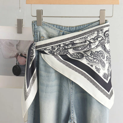 SatinÉclat™ Triangular Satin Scarf Belt