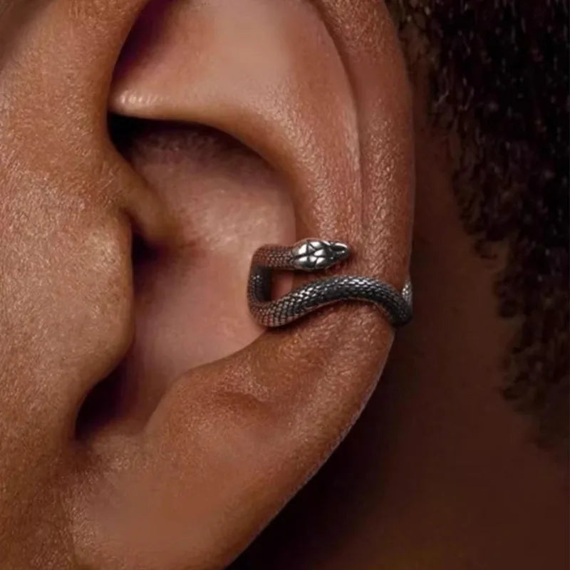 Elara Jewelry™ Serpent Ear Cuff Wrap Earrings