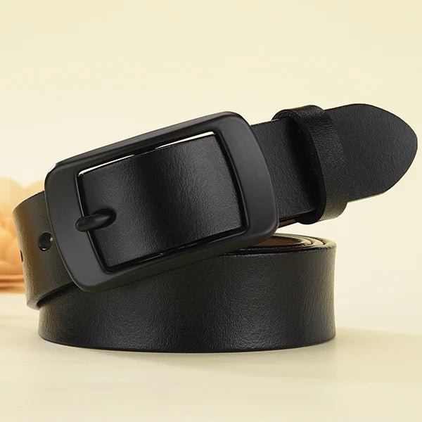 ÉlanBag™ Leather Belt Black Buckle