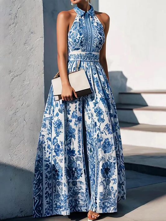 Amoura Dresses™ Tank Flowy Print Dress