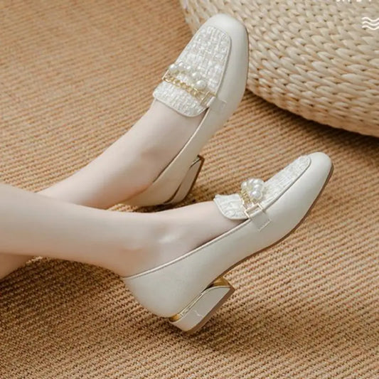 Solenne Shoes™ Women's Classic Pearl Loafers