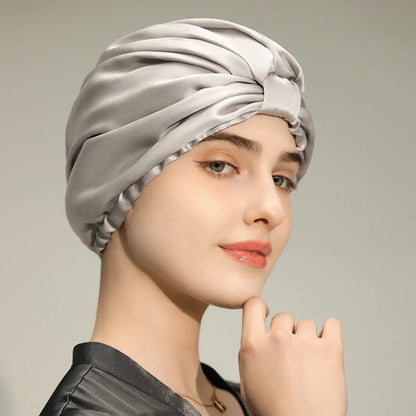 SatinÉclat™ Turban Hair Sleeping Cap