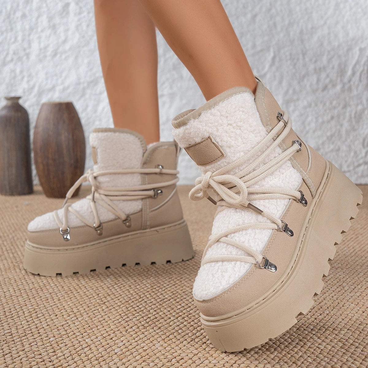 Lunara Winter™ Cross-Tie Snow Boots