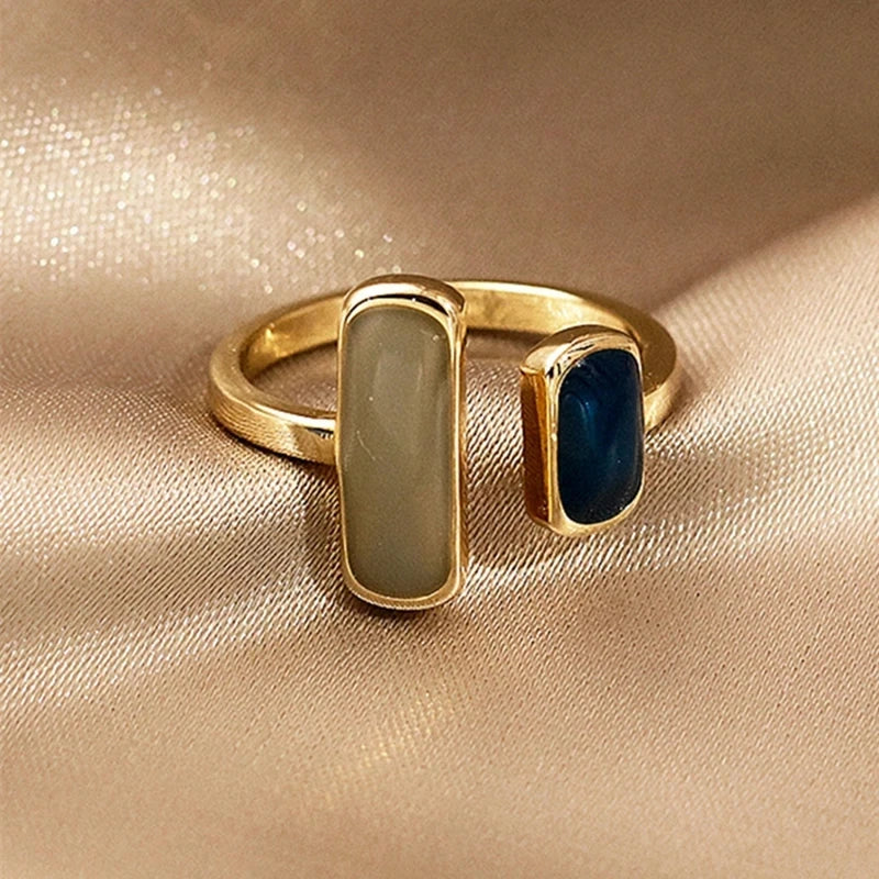 Elara Jewelry™ Celestia Dual Stone Ring