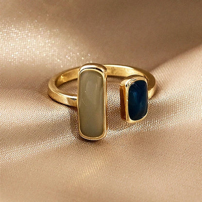 Elara Jewelry™ Celestia Dual Stone Ring