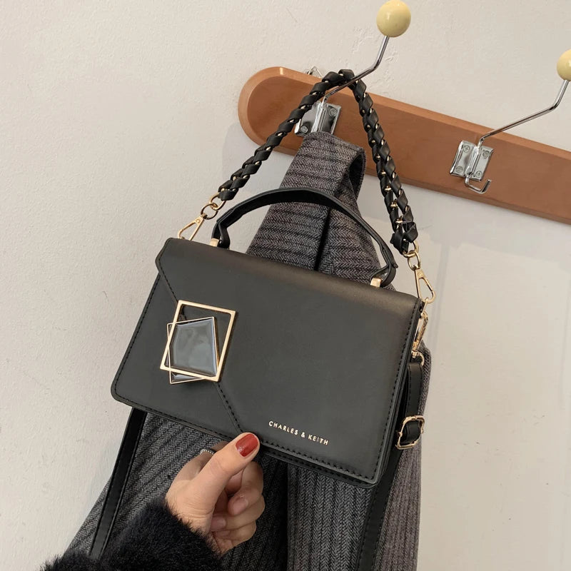 ÉlanBag™ Fashion Bag with Square Decoration