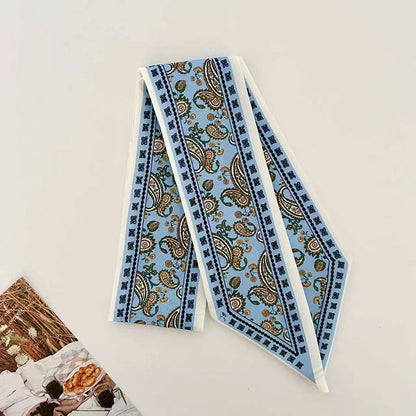 SatinÉclat™ Women Long Silk Scarf Strip