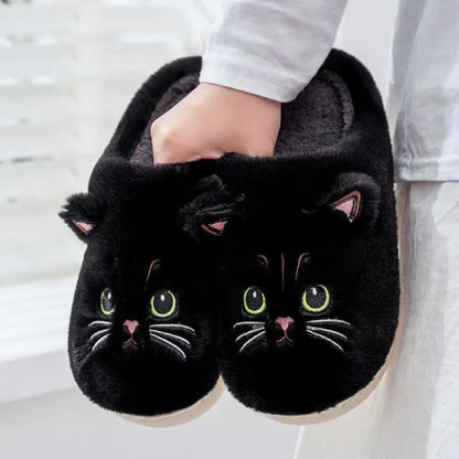 Lunara Winter™ Katzen-Plüschhausschuhe