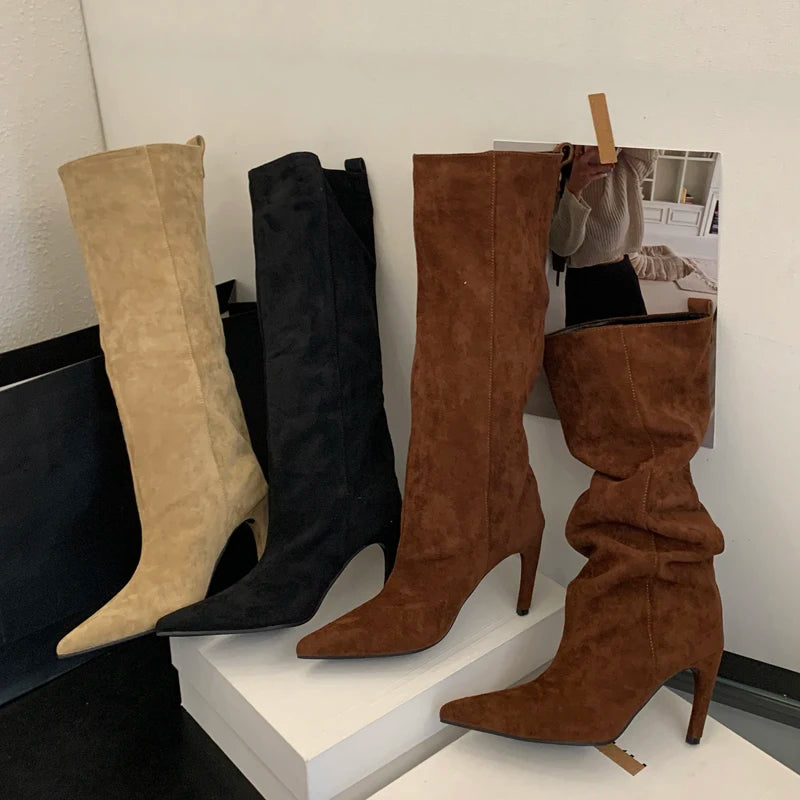 Solenne Shoes™ Suede Heel Boots
