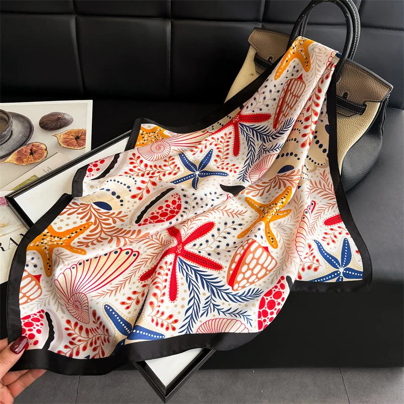 Satin Éclat™ Beach Square Scarf for Women