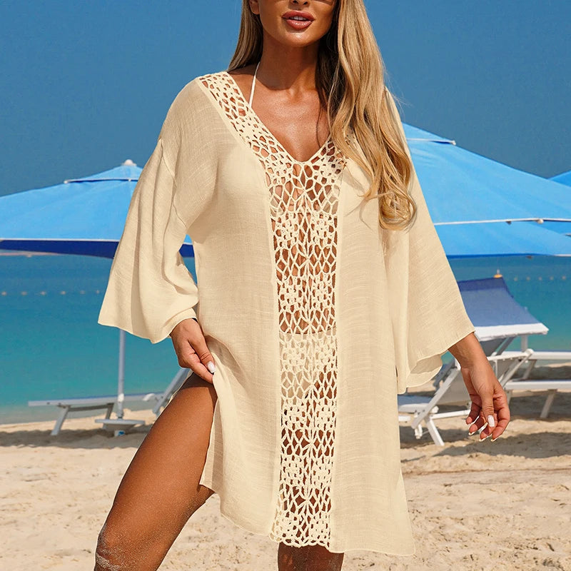 SeaLure™ Coastal Grace Crochet Cover-Up