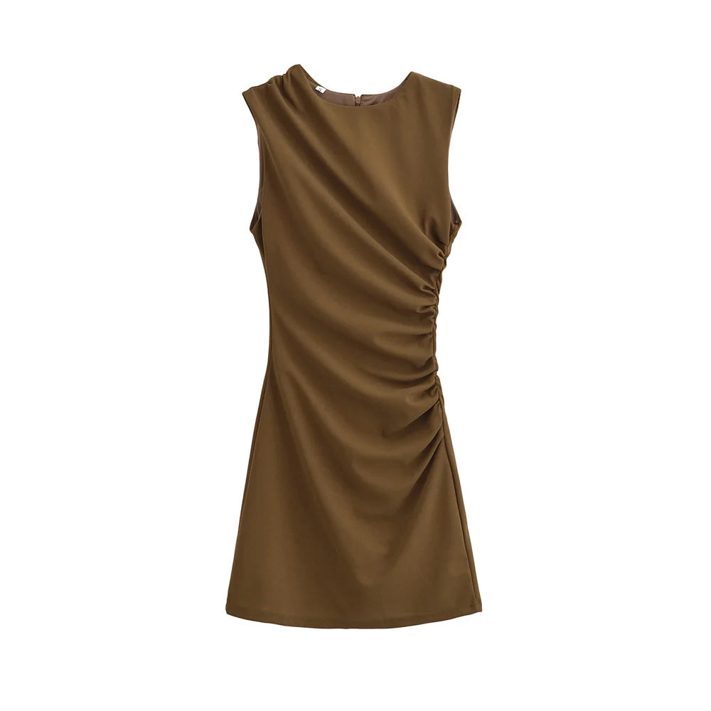 Minivestido feminino drapeado Amoura Dresses™