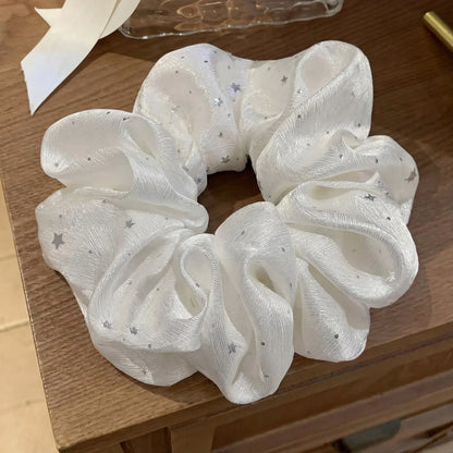 SatinÉclat™ Romantic Star Print Scrunchie