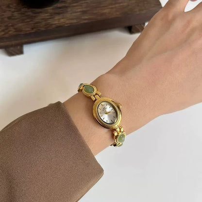 Velya Watches™ Damenuhr mit Steinarmband