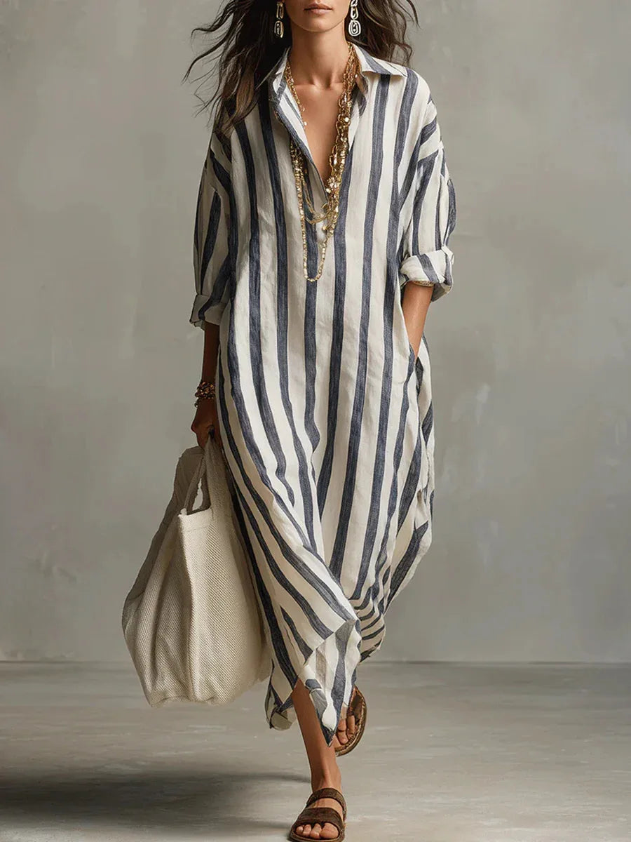 Amoura Dresses™ Maxi Shirt Dress