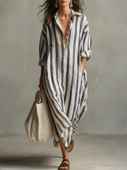 Amoura Dresses™ Maxi Shirt Dress
