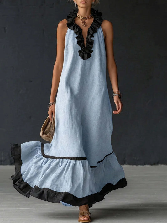 Amoura Dresses™ Women’s Sleeveless V-Neck Dress